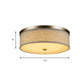16"/19.5"/23.5" Dia Cylinder Flush Mount Contemporary Fabric Beige LED Flush Mount Lamp Clearhalo 'Ceiling Lights' 'Close To Ceiling Lights' 'Close to ceiling' 'Flush mount' Lighting' 176397