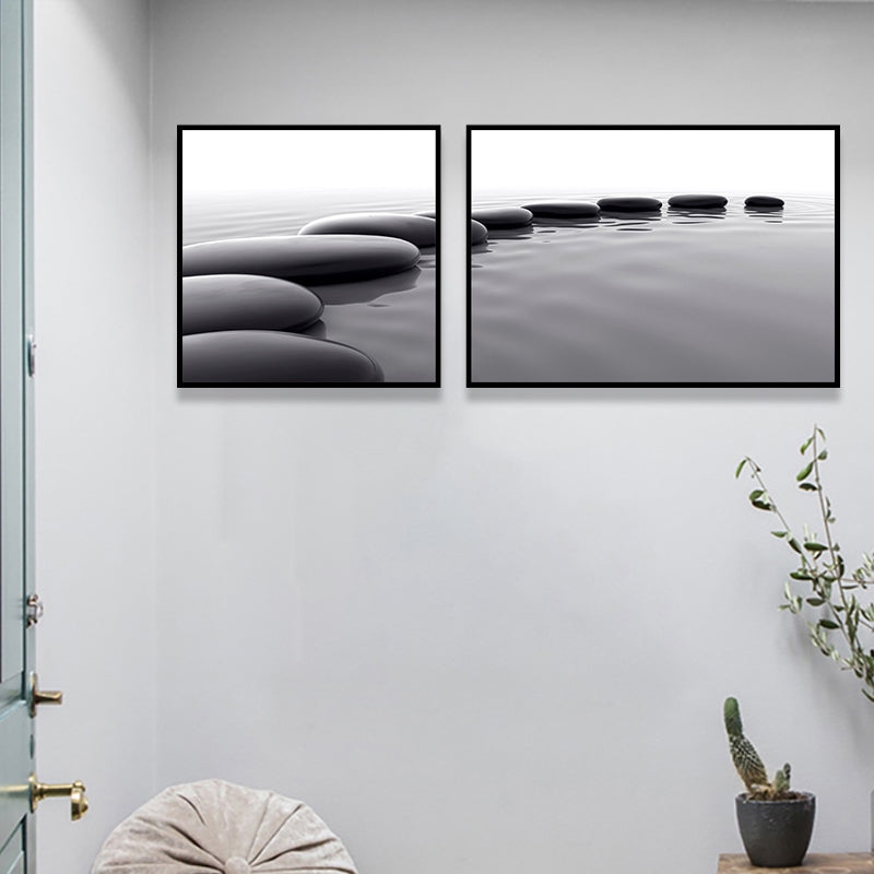 Modern Sea Bridge Wall Art Light Color Photographs Scenery Canvas Print for Room Clearhalo 'Art Gallery' 'Canvas Art' 'Contemporary Art Gallery' 'Modern' Arts' 1763987