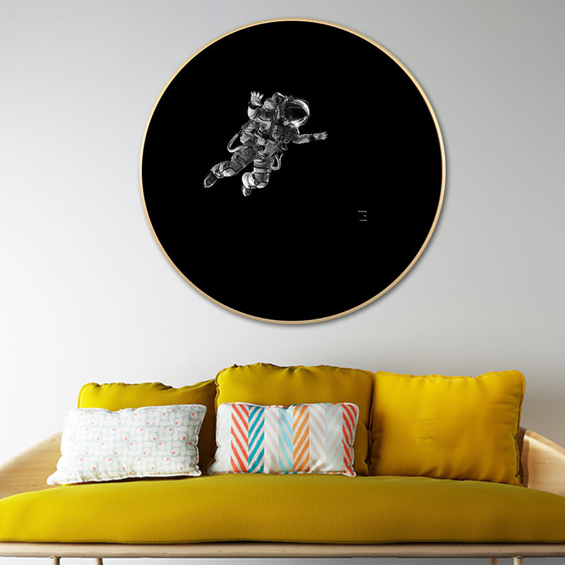 Pastel Color Outer Space Canvas Modern Style Textured Wall Print for Living Room Clearhalo 'Art Gallery' 'Canvas Art' 'Contemporary Art Gallery' 'Modern' Arts' 1764016