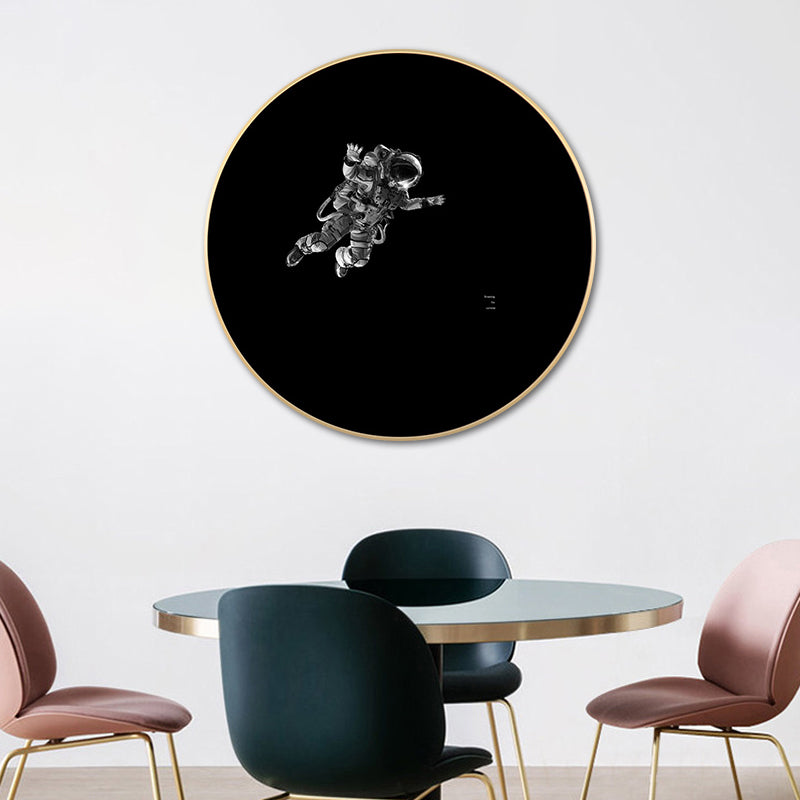 Pastel Color Outer Space Canvas Modern Style Textured Wall Print for Living Room Clearhalo 'Art Gallery' 'Canvas Art' 'Contemporary Art Gallery' 'Modern' Arts' 1764017