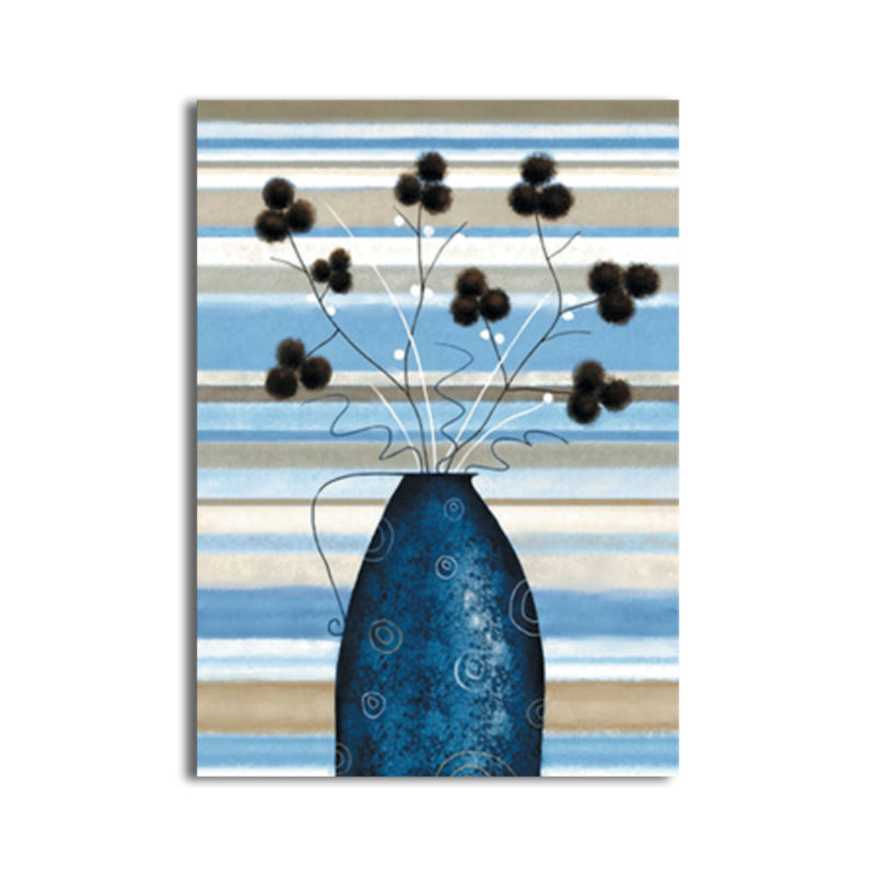 Soft Color Flower Canvas Print Textured Wall Art Decor for Bathroom, Multiple Sizes Clearhalo 'Arts' 'Canvas Art' 1764111