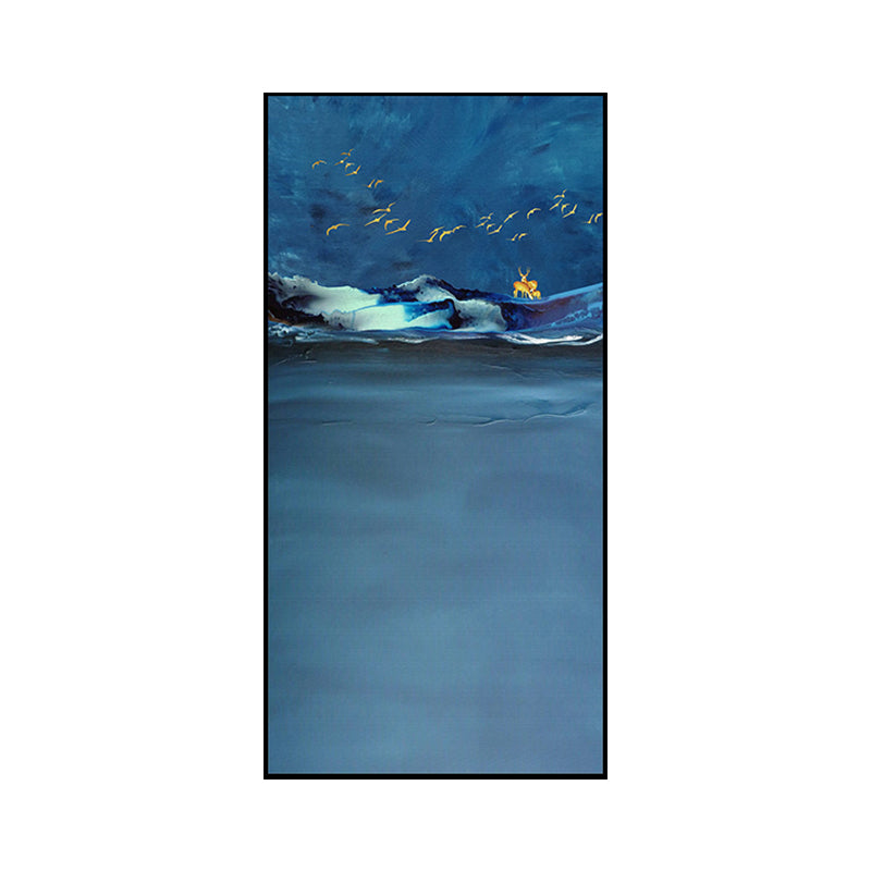 Fresh Sea Scenery Canvas Textured Contemporary Art Style for Girls Bedroom Wall Decor Clearhalo 'Arts' 'Canvas Art' 1764115