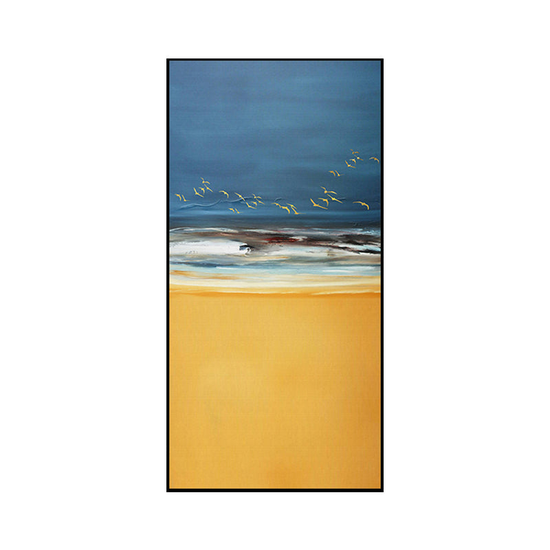 Fresh Sea Scenery Canvas Textured Contemporary Art Style for Girls Bedroom Wall Decor Clearhalo 'Arts' 'Canvas Art' 1764126