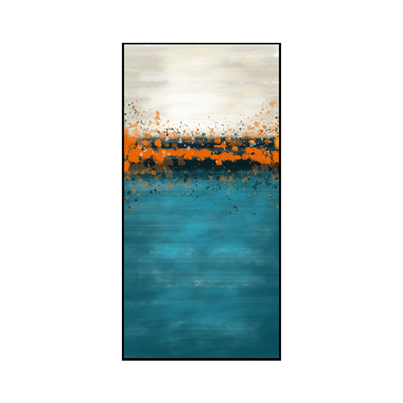 Fresh Sea Scenery Canvas Textured Contemporary Art Style for Girls Bedroom Wall Decor