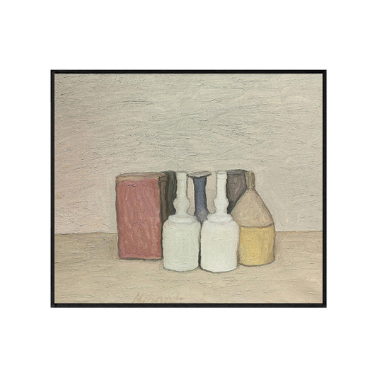 Impressionisme nette potten canvas print pastel kleur gestructureerd schilderij voor speelkamer