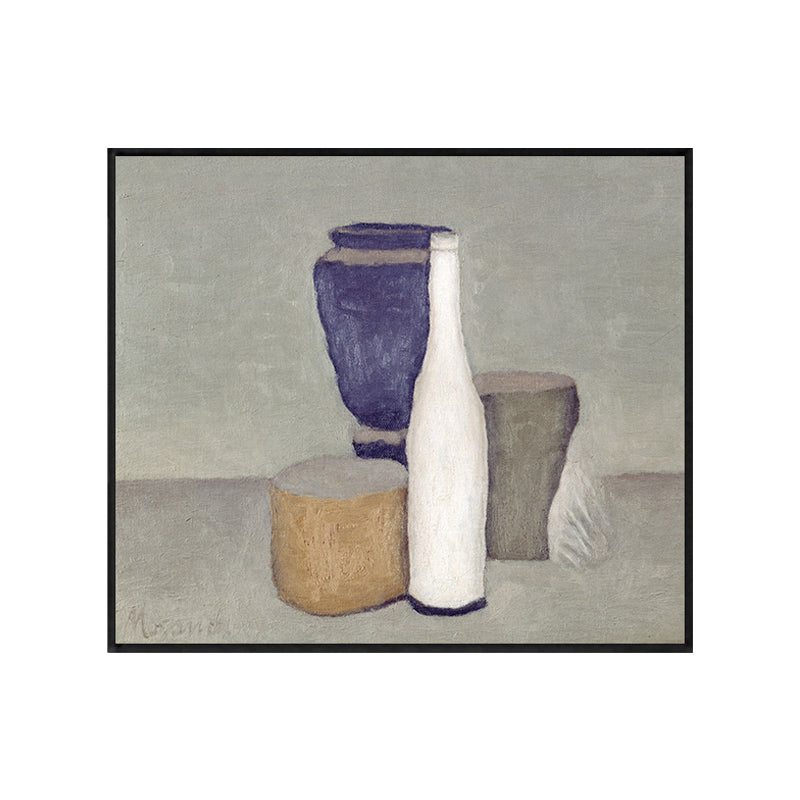 Impressionism Neat Pots Canvas Print Pastel Color Textured Painting for Playroom Clearhalo 'Arts' 'Canvas Art' 1764222