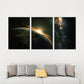 Modern Fancy Planet View Painting Canvas Multi-Piece Soft Color Wall Decor for Guest Room Clearhalo 'Art Gallery' 'Canvas Art' 'Contemporary Art Gallery' 'Modern' Arts' 1764224