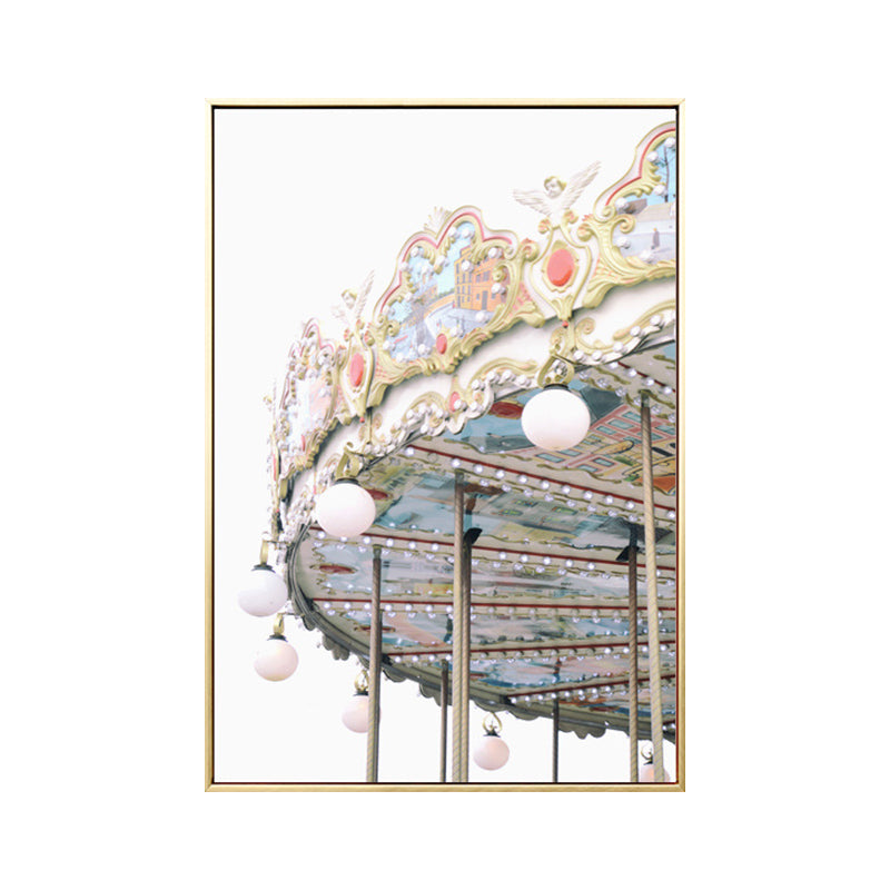Architecture Painting for Girls Bedroom in Pastel Color, Multiple Sizes Available Clearhalo 'Art Gallery' 'Canvas Art' 'Contemporary Art Gallery' 'Modern' Arts' 1764248