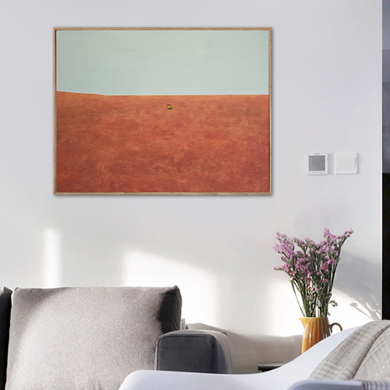 Pastel Color Scenery Wall Art Textured Nordic Sitting Room Canvas Print, Multiple Sizes Red Clearhalo 'Arts' 'Canvas Art' 1764250