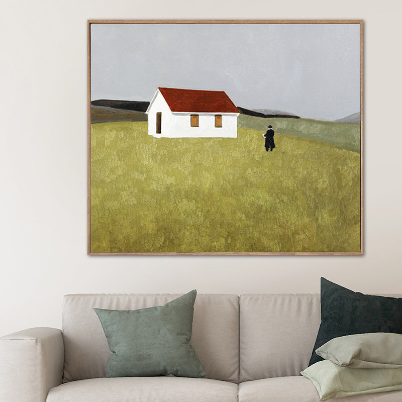 Pastel Color Scenery Wall Art Textured Nordic Sitting Room Canvas Print, Multiple Sizes Clearhalo 'Arts' 'Canvas Art' 1764264