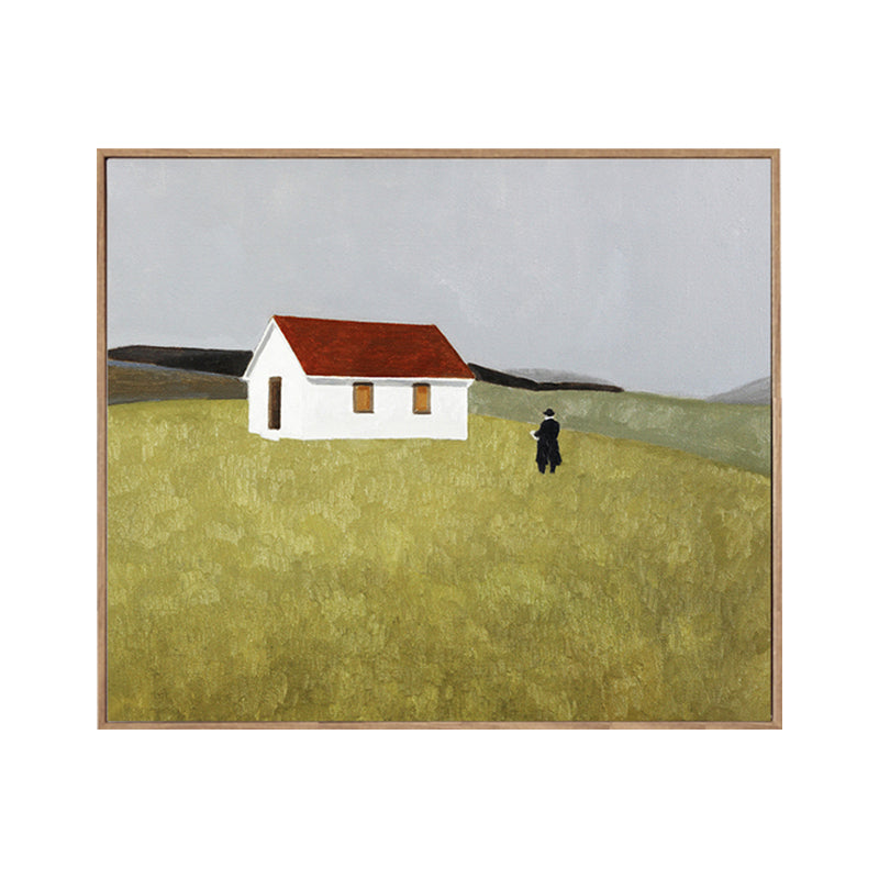 Pastel Color Scenery Wall Art Textured Nordic Sitting Room Canvas Print, Multiple Sizes Clearhalo 'Arts' 'Canvas Art' 1764265