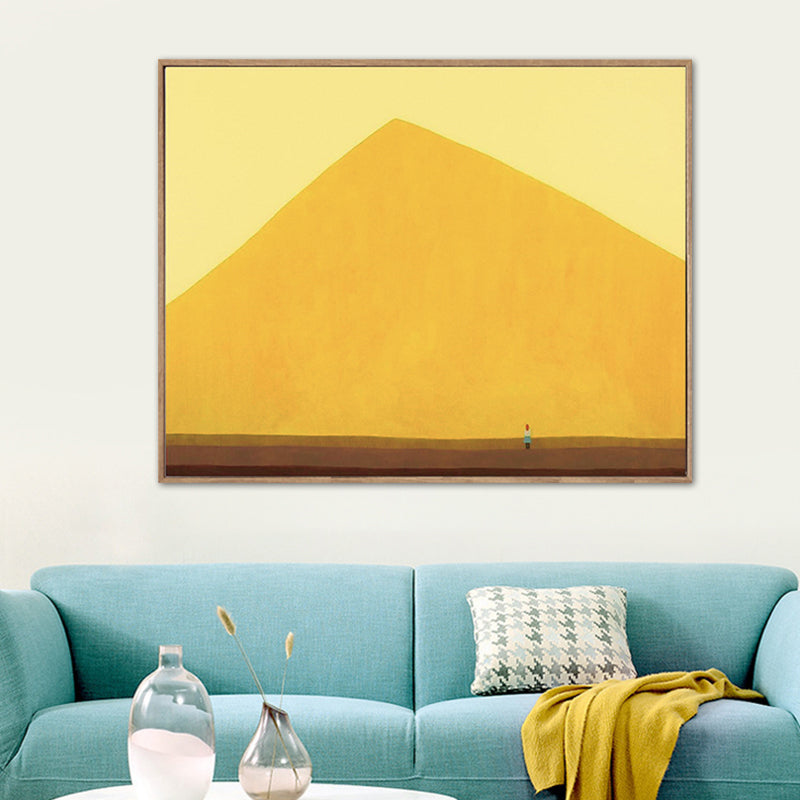 Pastel Color Scenery Wall Art Textured Nordic Sitting Room Canvas Print, Multiple Sizes Clearhalo 'Arts' 'Canvas Art' 1764268