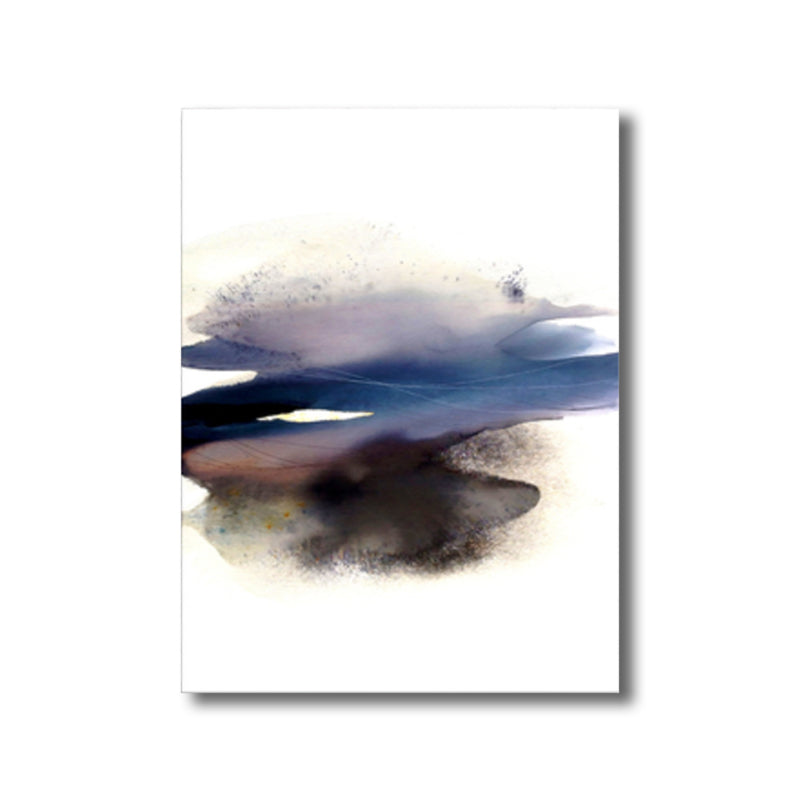 Soft Color Abstract Canvas Print Watercolor Contemporary Art Textured Painting for Bedroom Clearhalo 'Arts' 'Canvas Art' 1764293