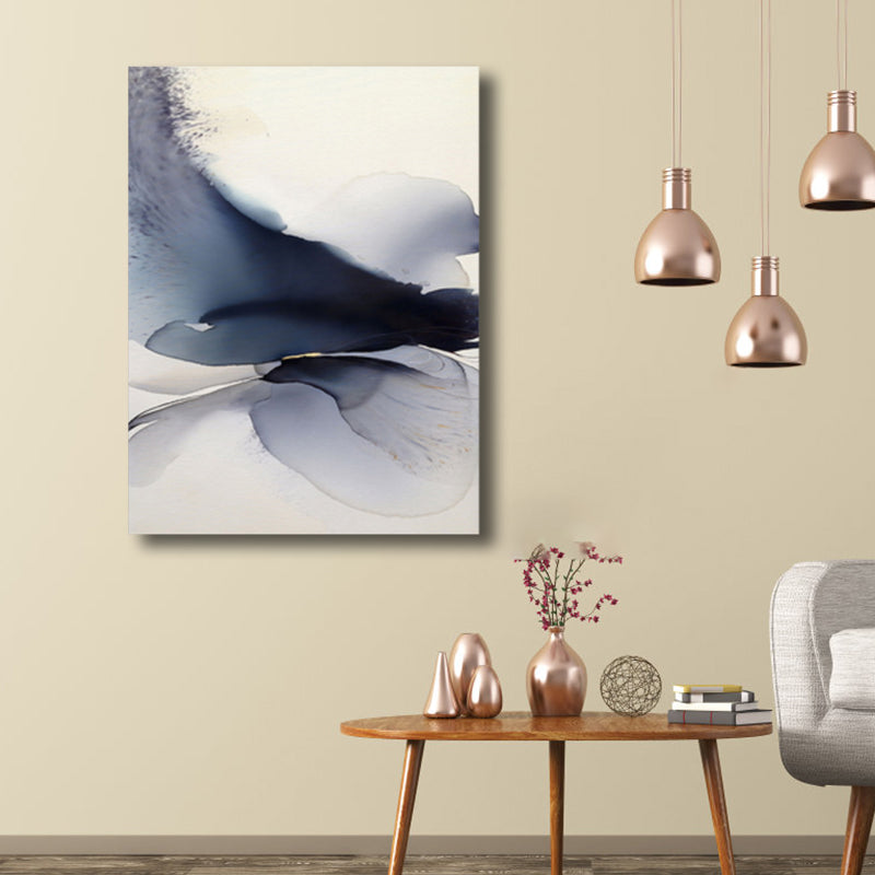 Soft Color Abstract Canvas Print Watercolor Contemporary Art Textured Painting for Bedroom Clearhalo 'Arts' 'Canvas Art' 1764295