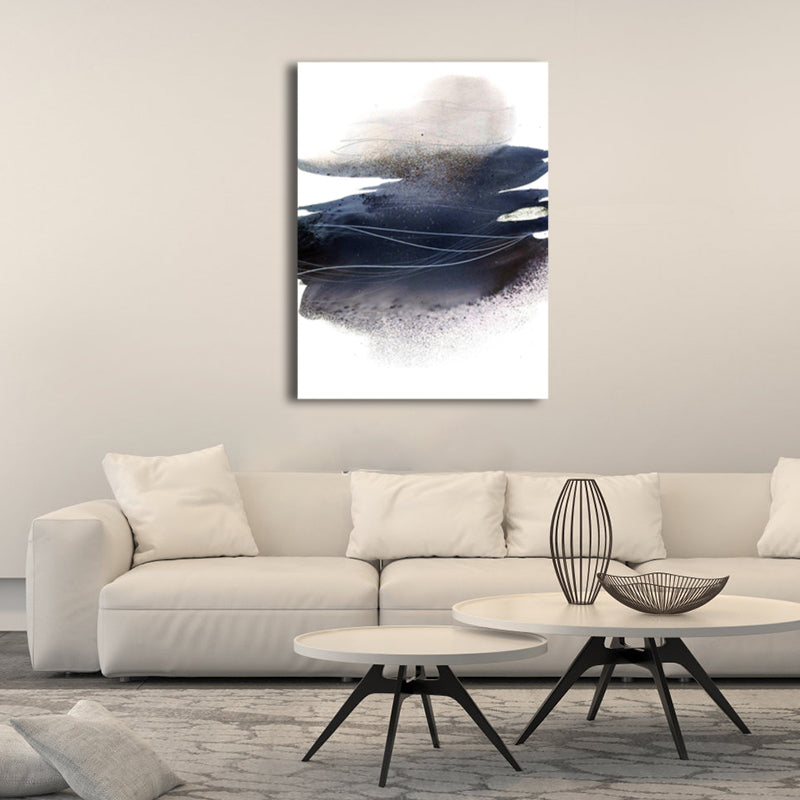 Soft Color Abstract Canvas Print Watercolor Contemporary Art Textured Painting for Bedroom Clearhalo 'Arts' 'Canvas Art' 1764299