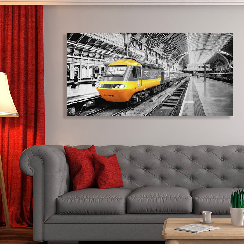 Vehicle Scene Canvas Art Print Textured Vintage Style for Girls Bedroom Painting Clearhalo 'Arts' 'Canvas Art' 1764324