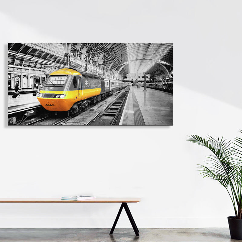 Vehicle Scene Canvas Art Print Textured Vintage Style for Girls Bedroom Painting Clearhalo 'Arts' 'Canvas Art' 1764325