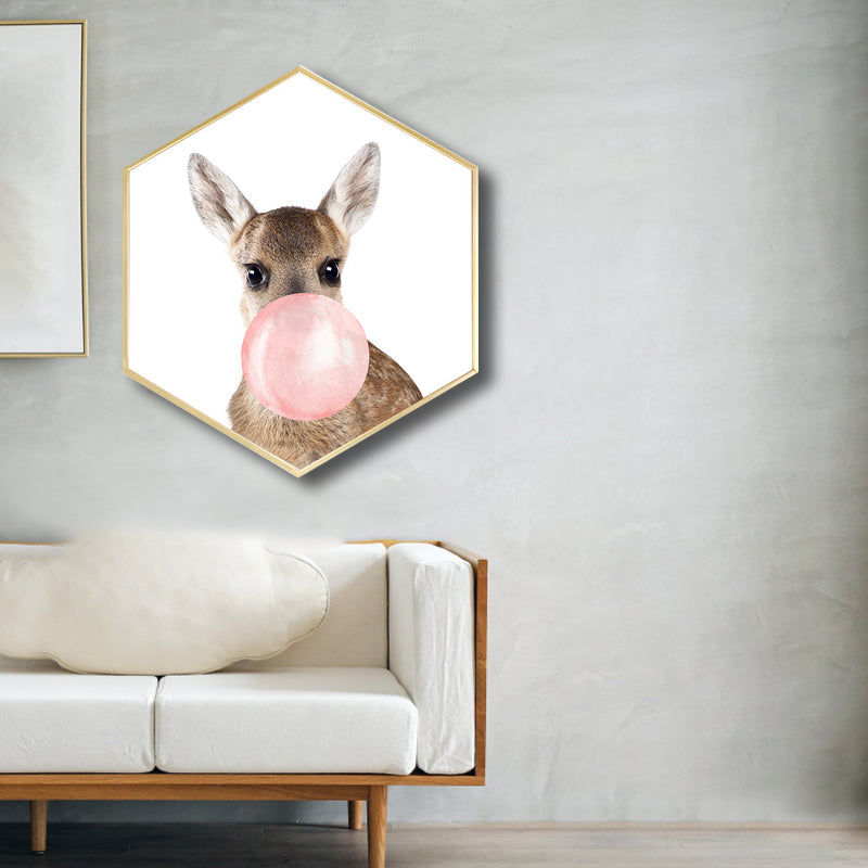 Canvas Textured Painting Kids Style Ballon and Animal Wall Decor, Multiple Sizes Clearhalo 'Art Gallery' 'Canvas Art' 'Kids' Arts' 1764353