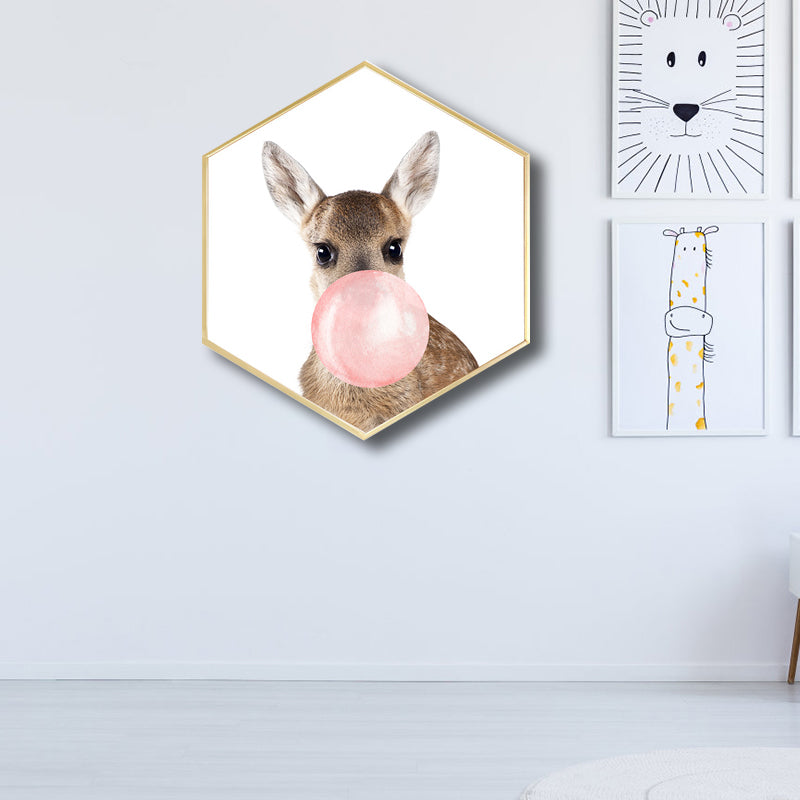 Canvas Textured Painting Kids Style Ballon and Animal Wall Decor, Multiple Sizes Clearhalo 'Art Gallery' 'Canvas Art' 'Kids' Arts' 1764354