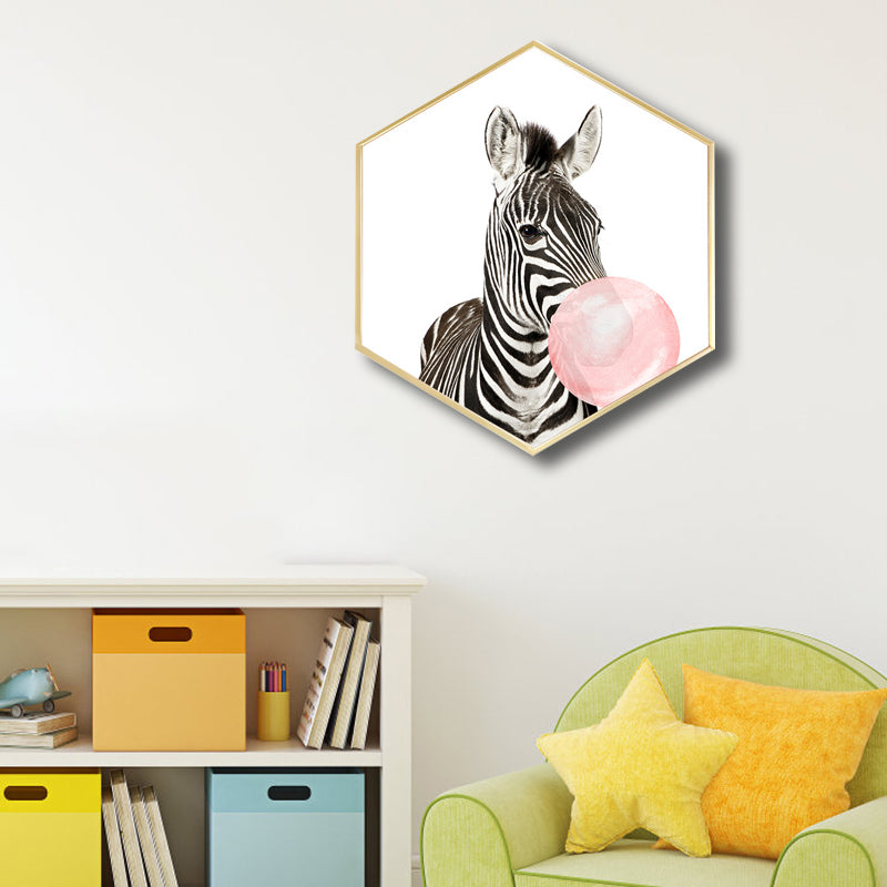 Canvas Textured Painting Kids Style Ballon and Animal Wall Decor, Multiple Sizes Clearhalo 'Art Gallery' 'Canvas Art' 'Kids' Arts' 1764357