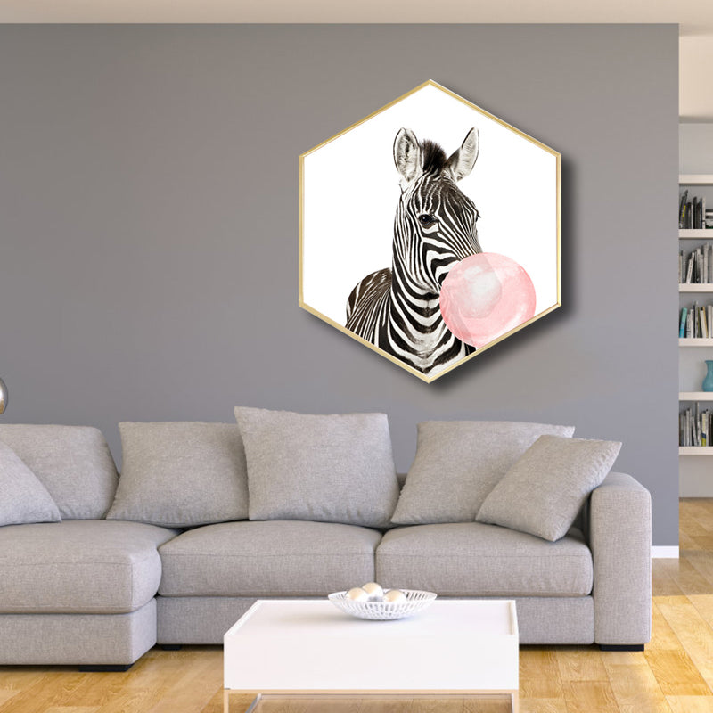 Canvas Textured Painting Kids Style Ballon and Animal Wall Decor, Multiple Sizes Clearhalo 'Art Gallery' 'Canvas Art' 'Kids' Arts' 1764358