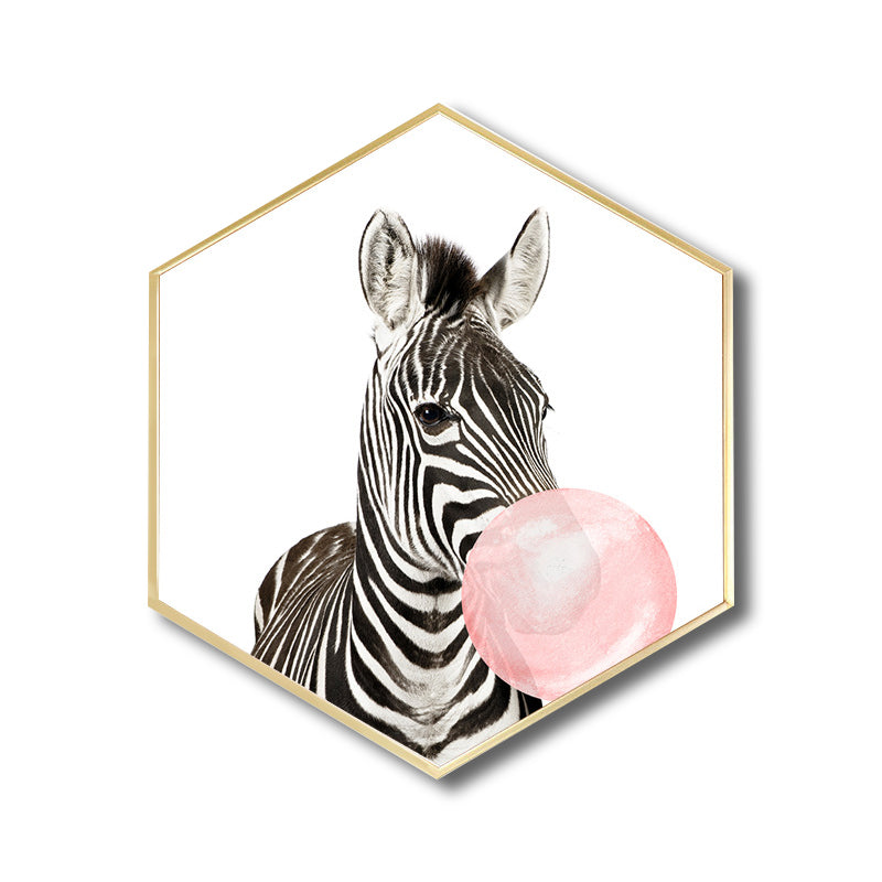 Canvas Textured Painting Kids Style Ballon and Animal Wall Decor, Multiple Sizes Clearhalo 'Art Gallery' 'Canvas Art' 'Kids' Arts' 1764359