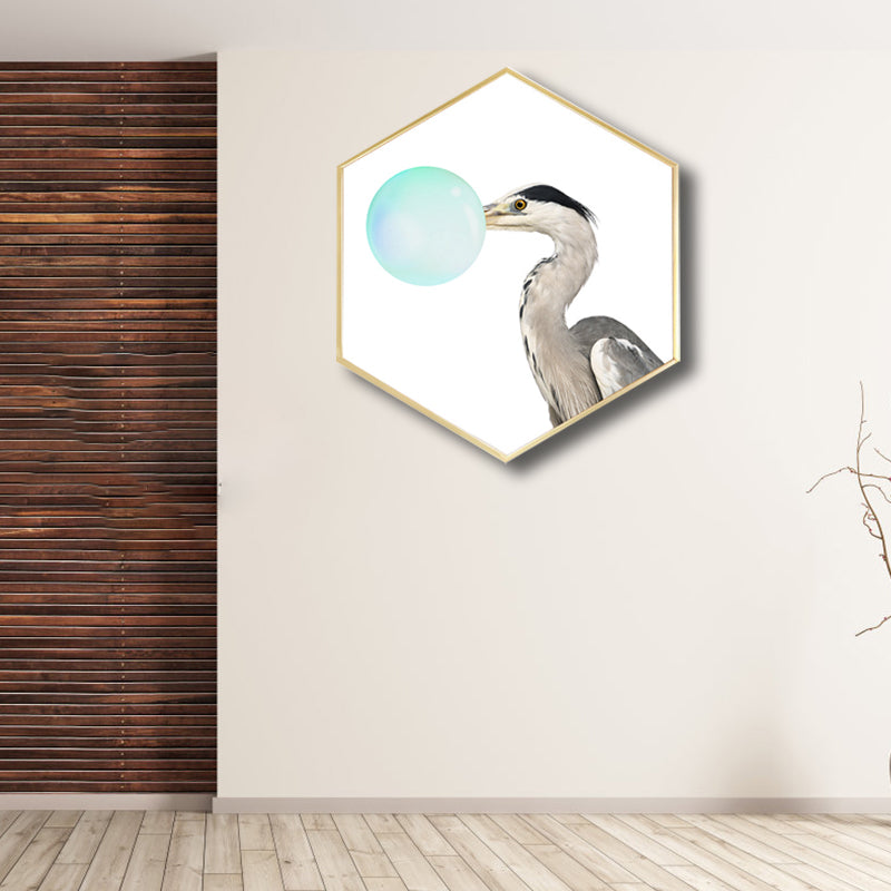 Canvas Textured Painting Kids Style Ballon and Animal Wall Decor, Multiple Sizes Clearhalo 'Art Gallery' 'Canvas Art' 'Kids' Arts' 1764365