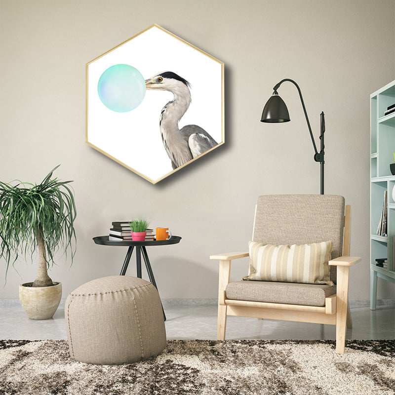 Canvas Textured Painting Kids Style Ballon and Animal Wall Decor, Multiple Sizes Clearhalo 'Art Gallery' 'Canvas Art' 'Kids' Arts' 1764366