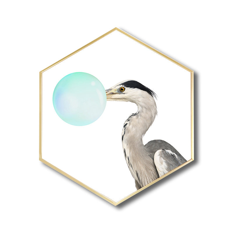 Canvas Textured Painting Kids Style Ballon and Animal Wall Decor, Multiple Sizes Clearhalo 'Art Gallery' 'Canvas Art' 'Kids' Arts' 1764367