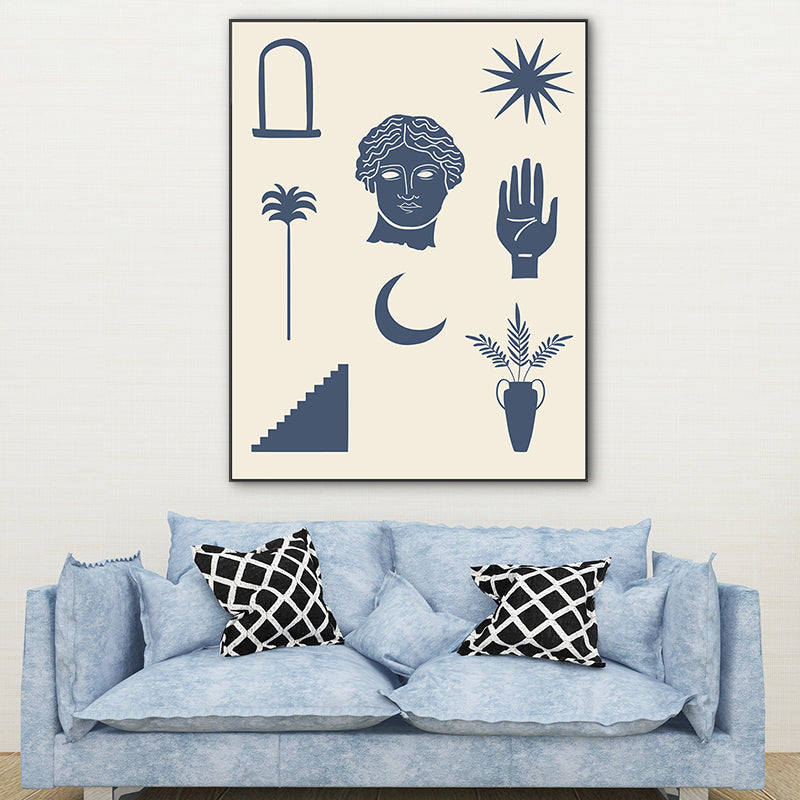 Pastel Color Potting Wall Art Still Life Nordic Style Textured Canvas for Family Room Clearhalo 'Arts' 'Canvas Art' 1764400