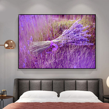 Contemporary Photo Lavender Wall Art Canvas Textured Pastel Wall Decor for Bedroom Purple Clearhalo 'Art Gallery' 'Canvas Art' 'Contemporary Art Gallery' 'Modern' Arts' 1764416