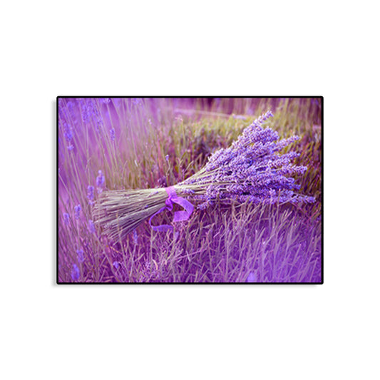 Contemporary Photo Lavender Wall Art Canvas Textured Pastel Wall Decor for Bedroom Clearhalo 'Art Gallery' 'Canvas Art' 'Contemporary Art Gallery' 'Modern' Arts' 1764419