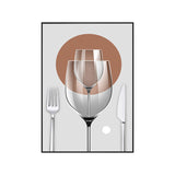 Pastel Color Modern Tableware Painting for Boys Bedroom, Multiple Sizes Available Clearhalo 'Art Gallery' 'Canvas Art' 'Contemporary Art Gallery' 'Modern' Arts' 1764482