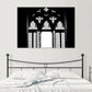 Canvas Black Painting Vintage Style Hollowed-Out Door Wall Decor, Multiple Sizes Available Clearhalo 'Arts' 'Canvas Art' 1764533