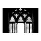 Canvas Black Painting Vintage Style Hollowed-Out Door Wall Decor, Multiple Sizes Available Clearhalo 'Arts' 'Canvas Art' 1764535