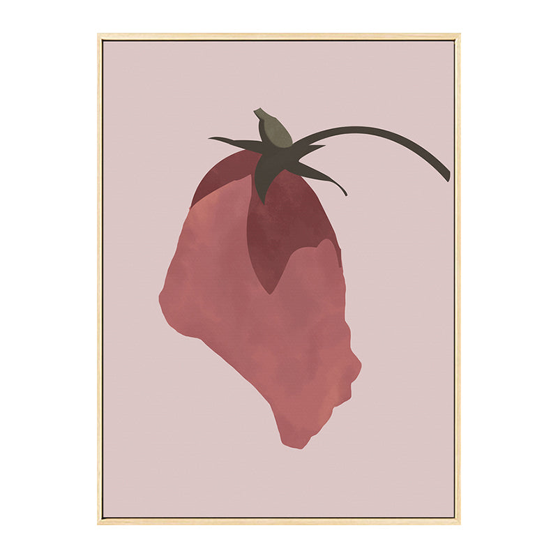 Pink Flower Canvas Wall Art Textured Nordic Living Room Wall Decor, Multiple Sizes Clearhalo 'Arts' 'Canvas Art' 1764541