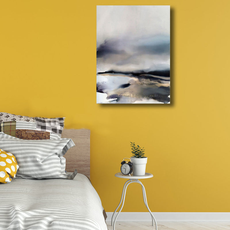 Irregular Abstract Wall Decor Modern Art Canvas Textured Painting in Light Color Clearhalo 'Arts' 'Canvas Art' 1764575