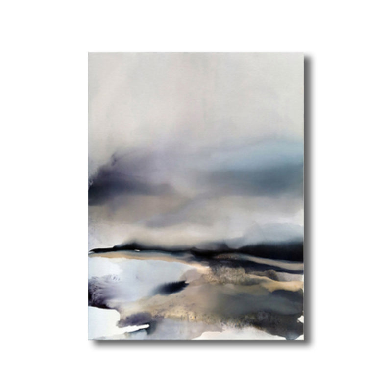 Irregular Abstract Wall Decor Modern Art Canvas Textured Painting in Light Color Clearhalo 'Arts' 'Canvas Art' 1764576