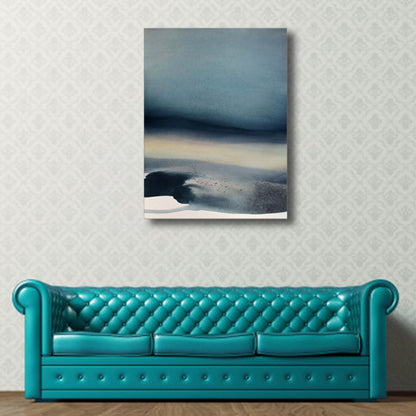 Irregular Abstract Wall Decor Modern Art Canvas Textured Painting in Light Color Blue Clearhalo 'Arts' 'Canvas Art' 1764580