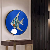 Soft Color Fish Painting Textured Contemporary Style Dining Room Canvas Wall Art Clearhalo 'Art Gallery' 'Canvas Art' 'Contemporary Art Gallery' 'Modern' Arts' 1764620