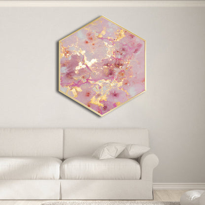 Abstract Canvas Print Pink Nordic Style Wall Decor for Dining Room, Multiple Sizes Pink Clearhalo 'Arts' 'Canvas Art' 1764629