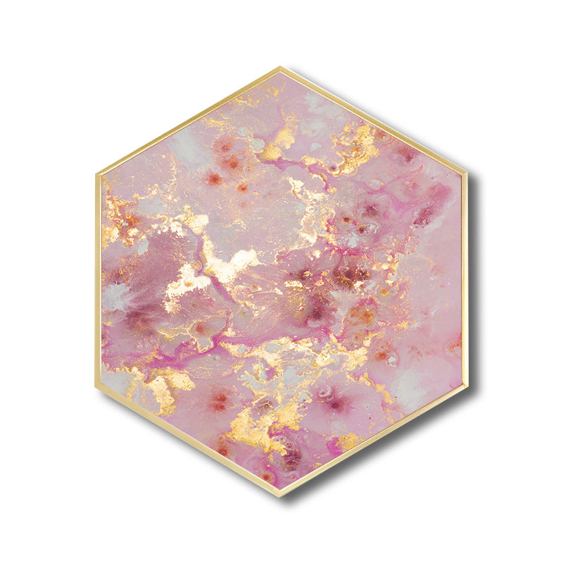 Abstract Canvas Print Pink Nordic Style Wall Decor for Dining Room, Multiple Sizes Clearhalo 'Arts' 'Canvas Art' 1764632