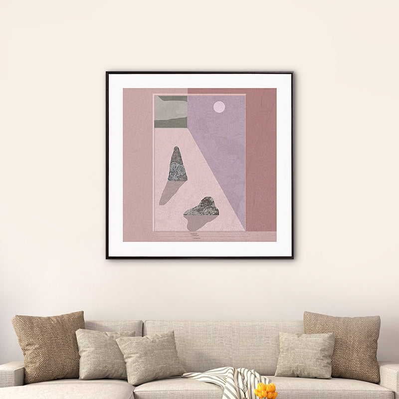 Mountain Lake Scenery Canvas Nordic Style Textured Wall Art Decor in Light Color Clearhalo 'Arts' 'Canvas Art' 1764643