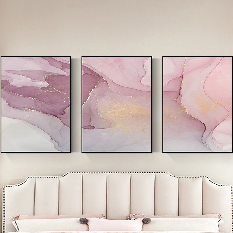 Ombre Pattern Painting for Boys Room in Light Color, Multiple Sizes, Set of Three Grey Clearhalo 'Arts' 'Canvas Art' 1764708