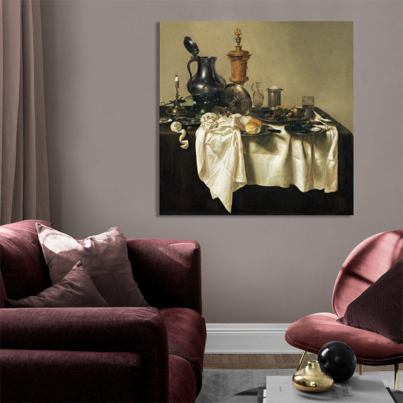 Scattered Tableware Canvas for Kitchen Oil Painting Wall Art Print, Multiple Sizes Options Clearhalo 'Arts' 'Canvas Art' 1764779