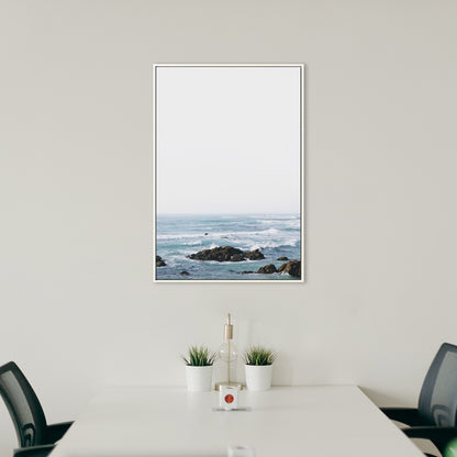 Blue Modern Canvas Wall Art Vast Sea Scenery Painting for Kitchen, Multiple Sizes Blue Clearhalo 'Art Gallery' 'Canvas Art' 'Contemporary Art Gallery' 'Modern' Arts' 1764792