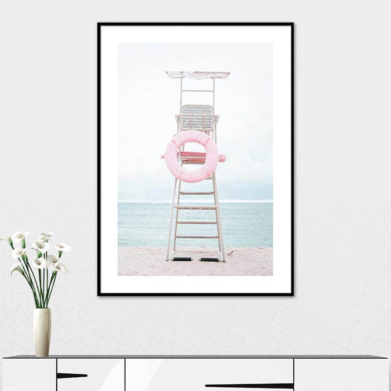 Modern Seaside Facilities Canvas Art for Bedroom Photography Wall Decor, Multiple Sizes Blue Clearhalo 'Art Gallery' 'Canvas Art' 'Contemporary Art Gallery' 'Modern' Arts' 1764839