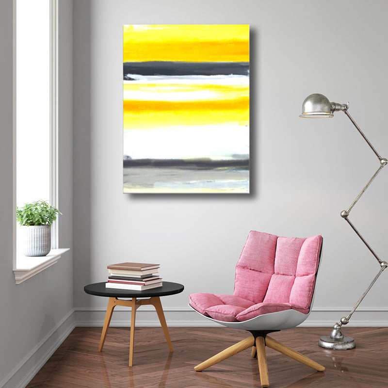 Modern Art Abstract Pattern Canvas Pastel Color Bedroom Wall Decor, Multiple Sizes Dark Gray Clearhalo 'Arts' 'Canvas Art' 1764883