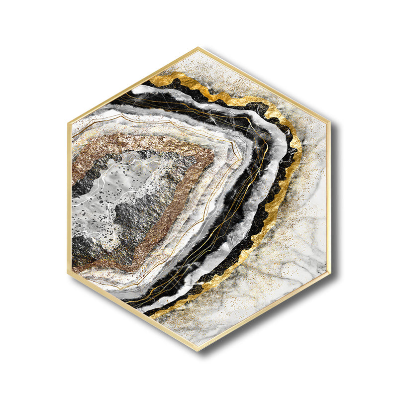 Soft Color Marble Look Canvas Nordic Style Textured Wall Art Decor for Living Room Clearhalo 'Arts' 'Canvas Art' 1764949