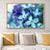Textured Flowers Wall Art Decor Canvas Contemporary Style Painting for Living Room Blue Clearhalo 'Art Gallery' 'Canvas Art' 'Contemporary Art Gallery' 'Modern' Arts' 1765076
